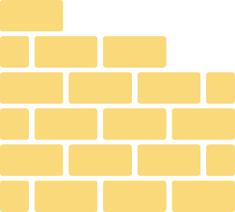 icon of a partially built brick wall